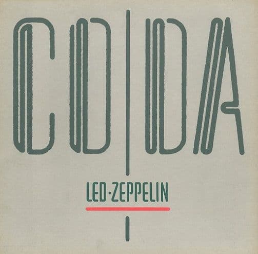 LED ZEPPELIN Coda Vinyl Record LP Swan Song 1982
