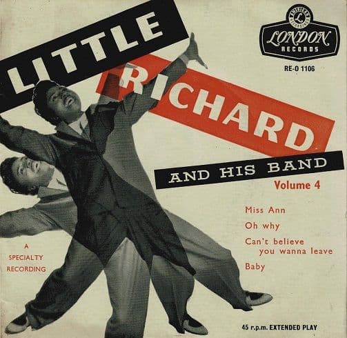 LITTLE RICHARD Little Richard And His Band Vol. 4 EP Vinyl Record 7 Inch London 1957