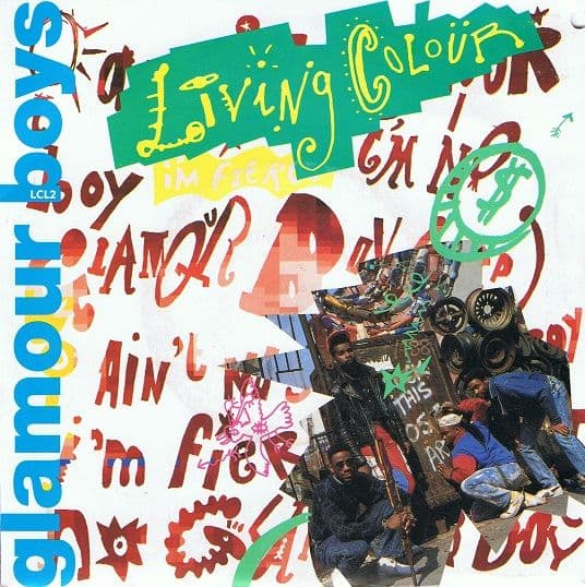 LIVING COLOUR Glamour Boys 7" Single Vinyl Record 45rpm Epic 1988