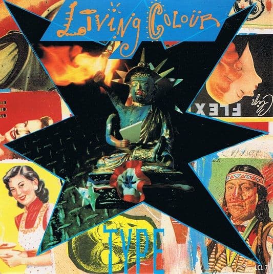 LIVING COLOUR Type 7" Single Vinyl Record 45rpm Epic 1990