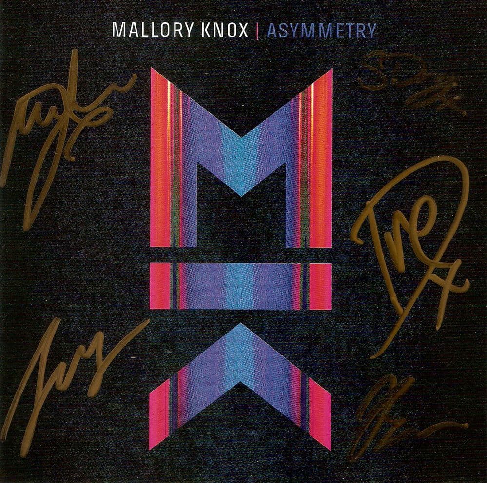 MALLORY KNOX Asymmetry CD Album Sony 2014 Signed