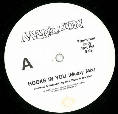 MARILLION Hooks In You Vinyl Record 12 Inch EMI 1989 Promo