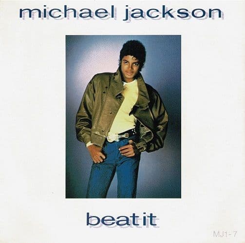 MICHAEL JACKSON Beat It Vinyl Record 7 Inch Epic 1983 Red Vinyl