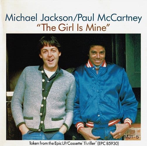MICHAEL JACKSON / PAUL McCARTNEY The Girl Is Mine Vinyl Record 7 Inch Epic 1983 Red Vinyl