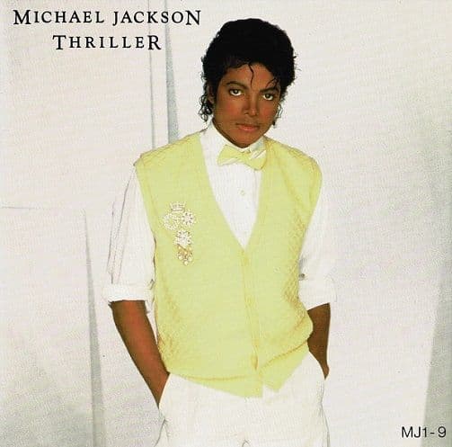 MICHAEL JACKSON Thriller Vinyl Record 7 Inch Epic 1983 Red Vinyl
