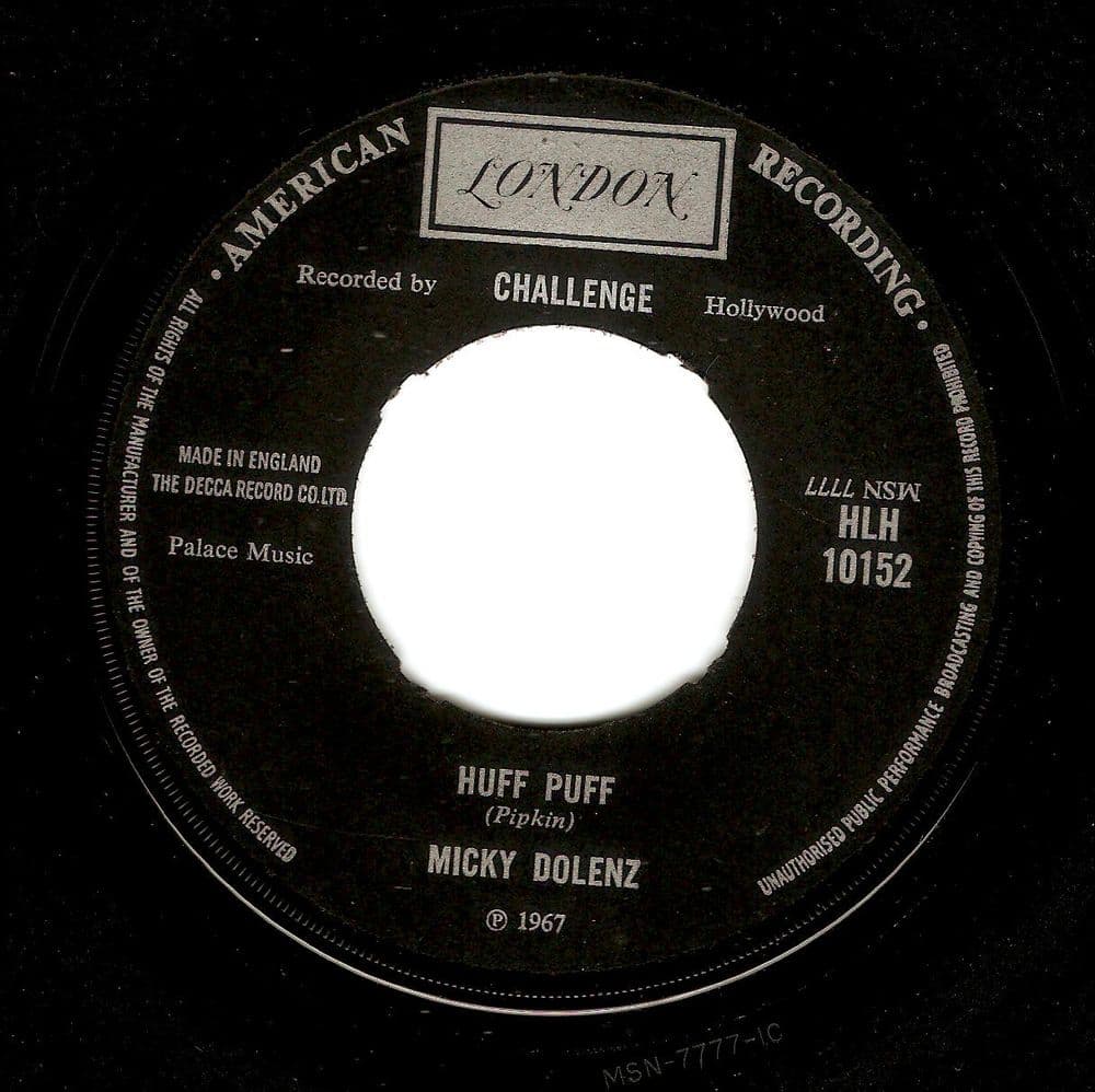 MICKY DOLENZ Huff Puff Vinyl Record 7 Inch London 1967