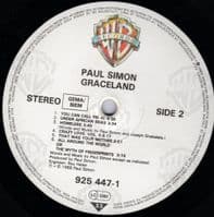 PAUL SIMON Graceland Vinyl Record LP Warner Bros. 1986.