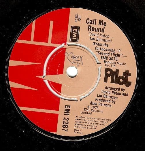 PILOT Call Me Round Vinyl Record 7 Inch EMI 1975
