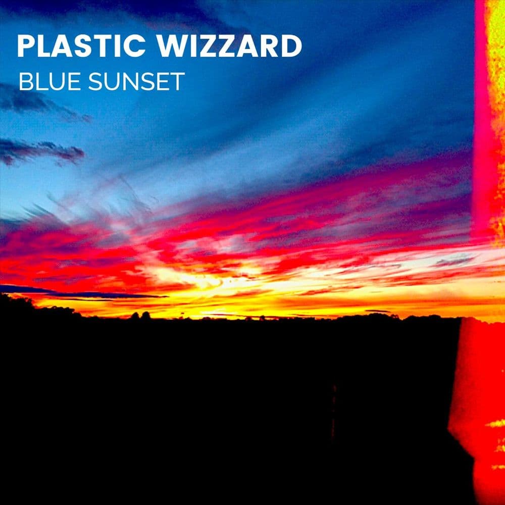 PLASTIC WIZZARD Blue Sunset CD Album Plastic Wizzard 2021 Signed