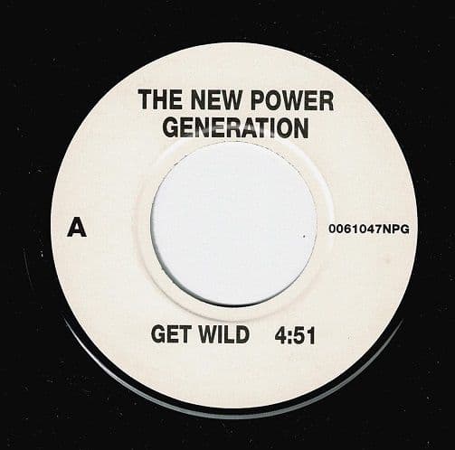 PRINCE AND THE NEW POWER GENENERATION Get Wild Vinyl Record 7 Inch NPG 1995 Promo