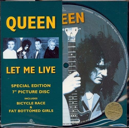 QUEEN Let Me Live Vinyl Record 7 Inch Parlophone 1996 Picture Disc