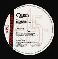 QUEEN Scandal Vinyl Record 7 Inch Parlophone 1989