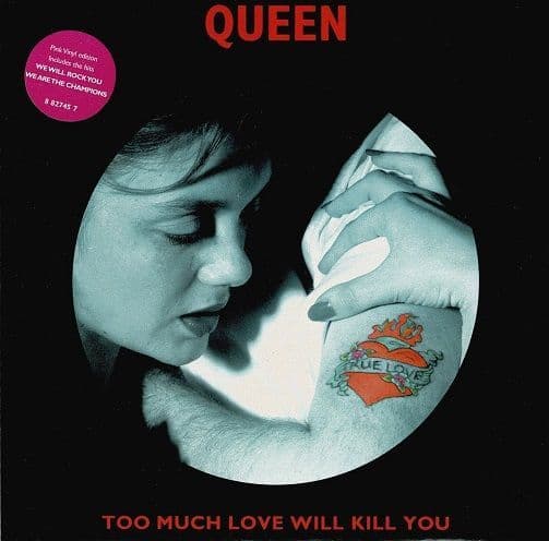 QUEEN Too Much Love Will Kill You Vinyl Record 7 Inch Parlophone 1996 Pink Vinyl