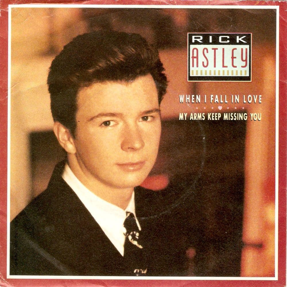 RICK ASTLEY When I Fall In Love Vinyl Record 7 Inch RCA 1987