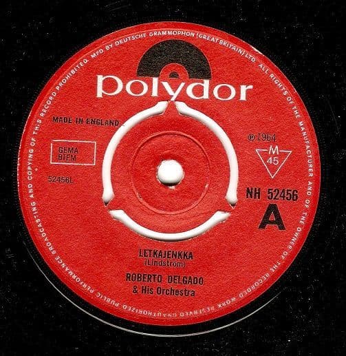 ROBERTO DELGADO Letkajenkka Vinyl Record 7 Inch Polydor 1964