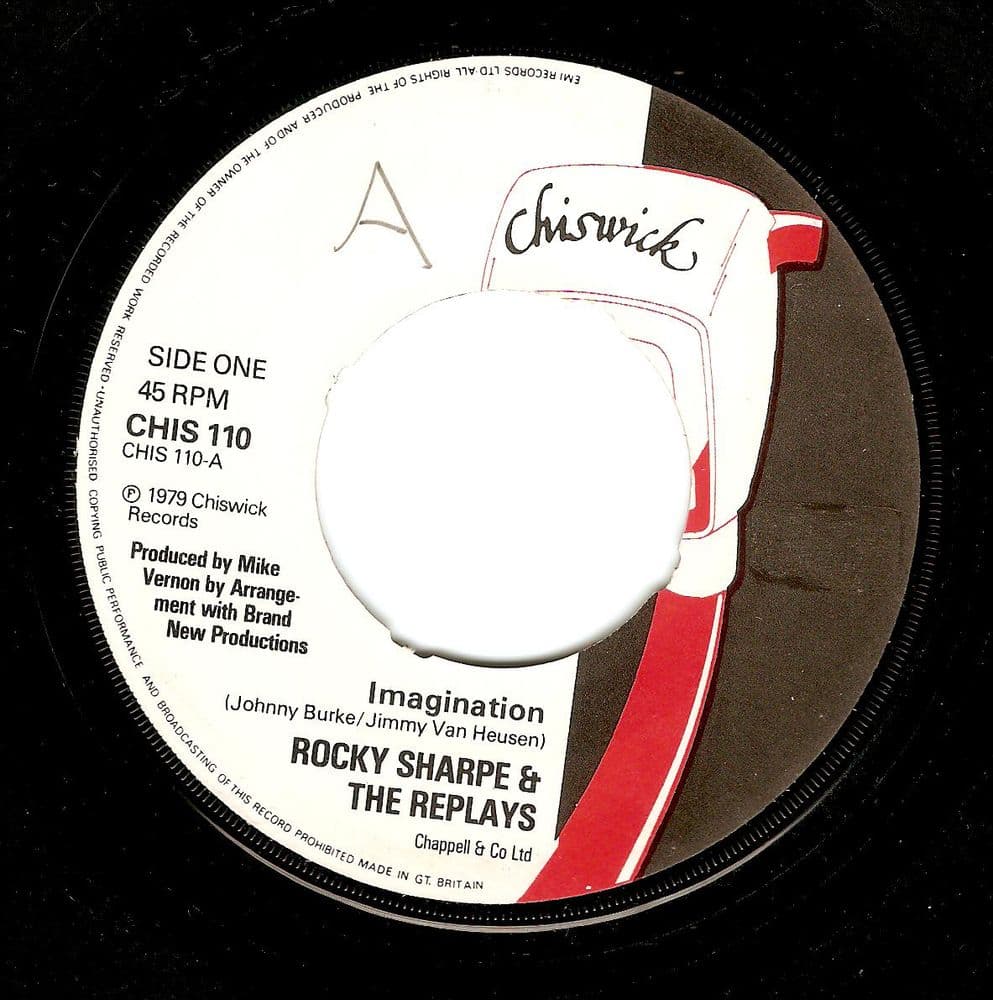 ROCKY SHARPE AND THE REPLAYS Imagination Vinyl Record 7 Inch Chiswick 1979
