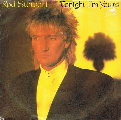 ROD STEWART Tonight I'm Yours 7" Single Vinyl Record 45rpm Riva 1981