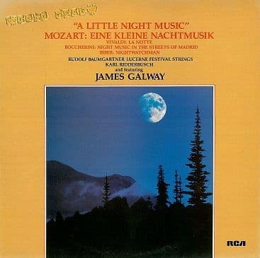 RUDOLF BAUMGARTNER / KARL RIDDERBUSCH / JAMES GALWAY A Little Night Music LP RCA Gold Seal 1973
