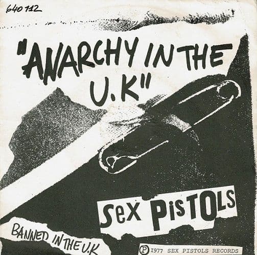 SEX PISTOLS Anarchy In The U.K. Vinyl Record 7 Inch French Glitterbest 1977