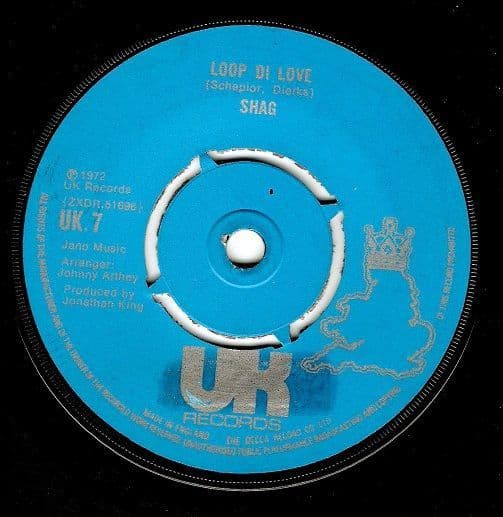 SHAG Loop Di Love Vinyl Record 7 Inch UK 1972