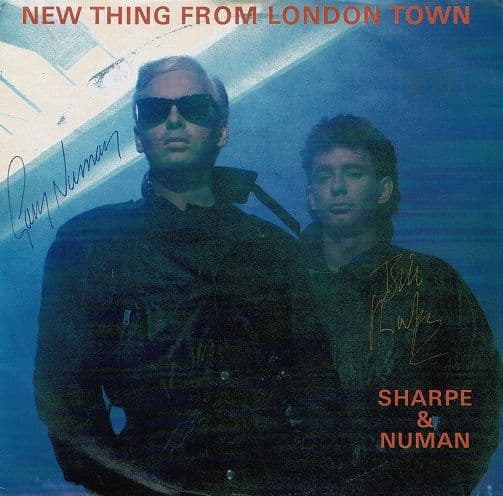 SHARPE & NUMAN New Thing From London Town Vinyl Record 7 Inch Numa 1986 Signed