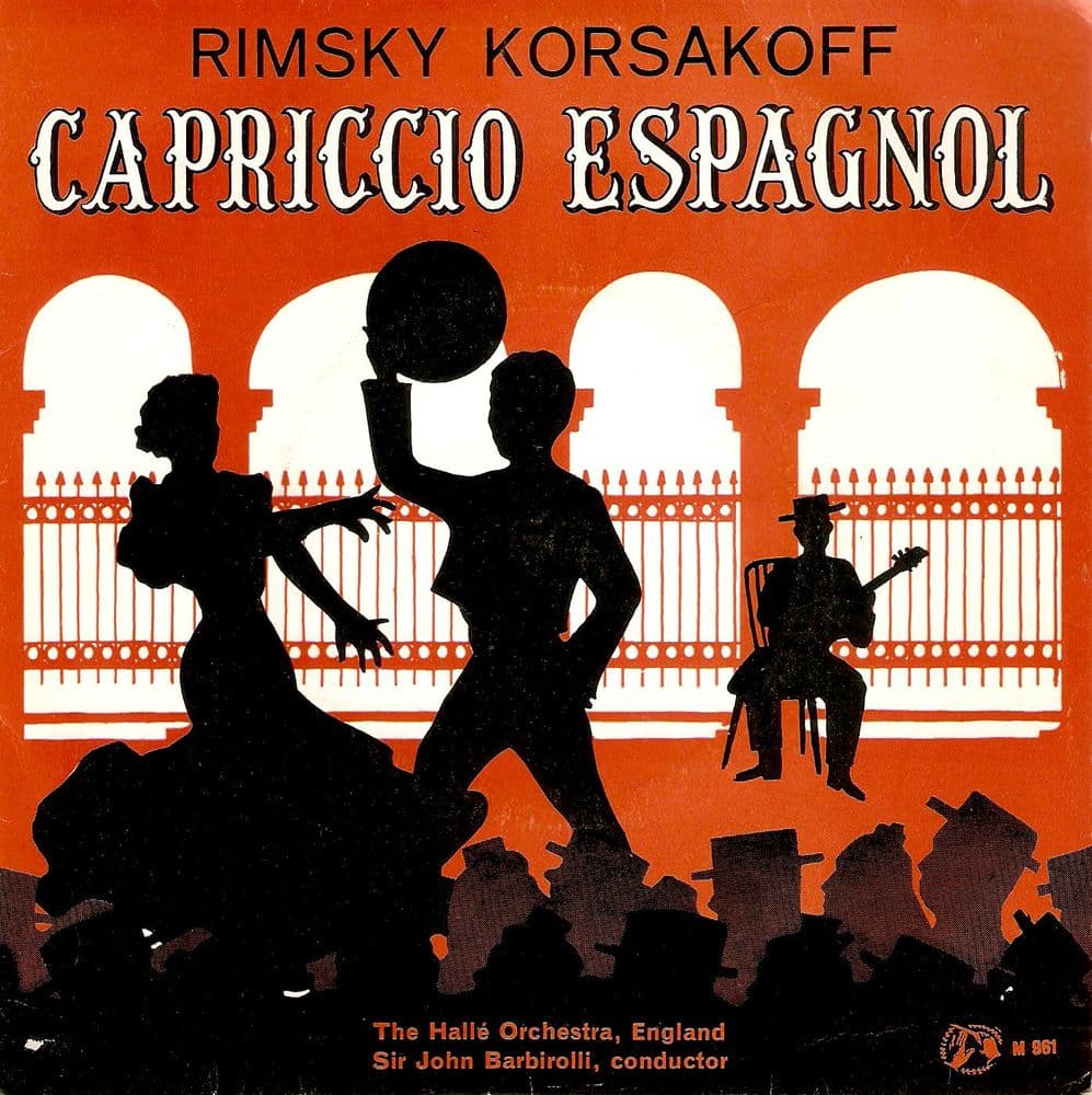 SIR JOHN BARBIROLLI Rimsky Korsakoff - Capriccio Espagnol Vinyl Record 7 Inch Concert Hall 1966