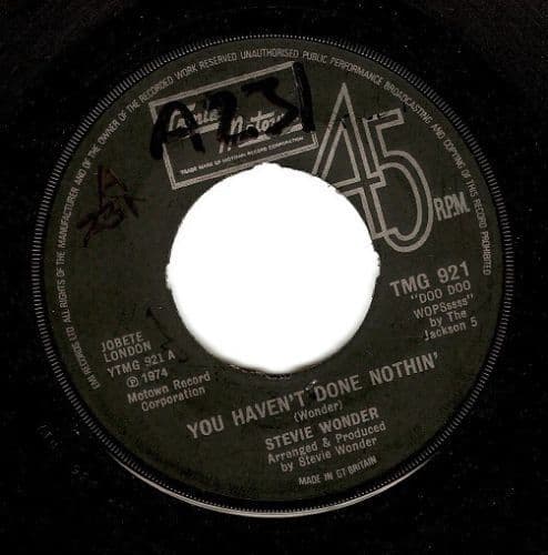 STEVIE WONDER You Haven't Done Nothin' Vinyl Record 7 Inch Tamla Motown 1974