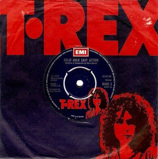 T REX Solid Gold Easy Action Vinyl Record 7 Inch EMI 1972
