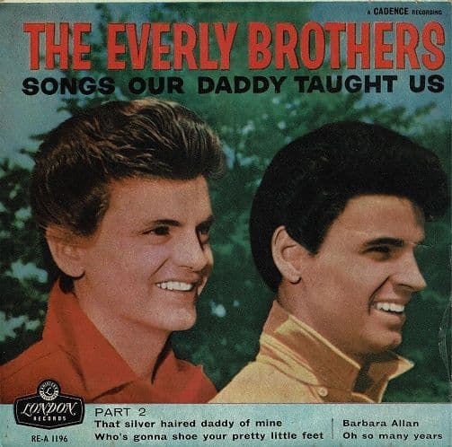 THE EVERLY BROTHERS Songs Our Daddy Taught Us Part 2 EP Vinyl Record 7 Inch London 1960