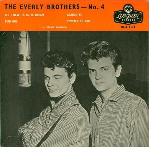 THE EVERLY BROTHERS The Everly Brothers No. 4 EP Vinyl Record 7 Inch London 1962