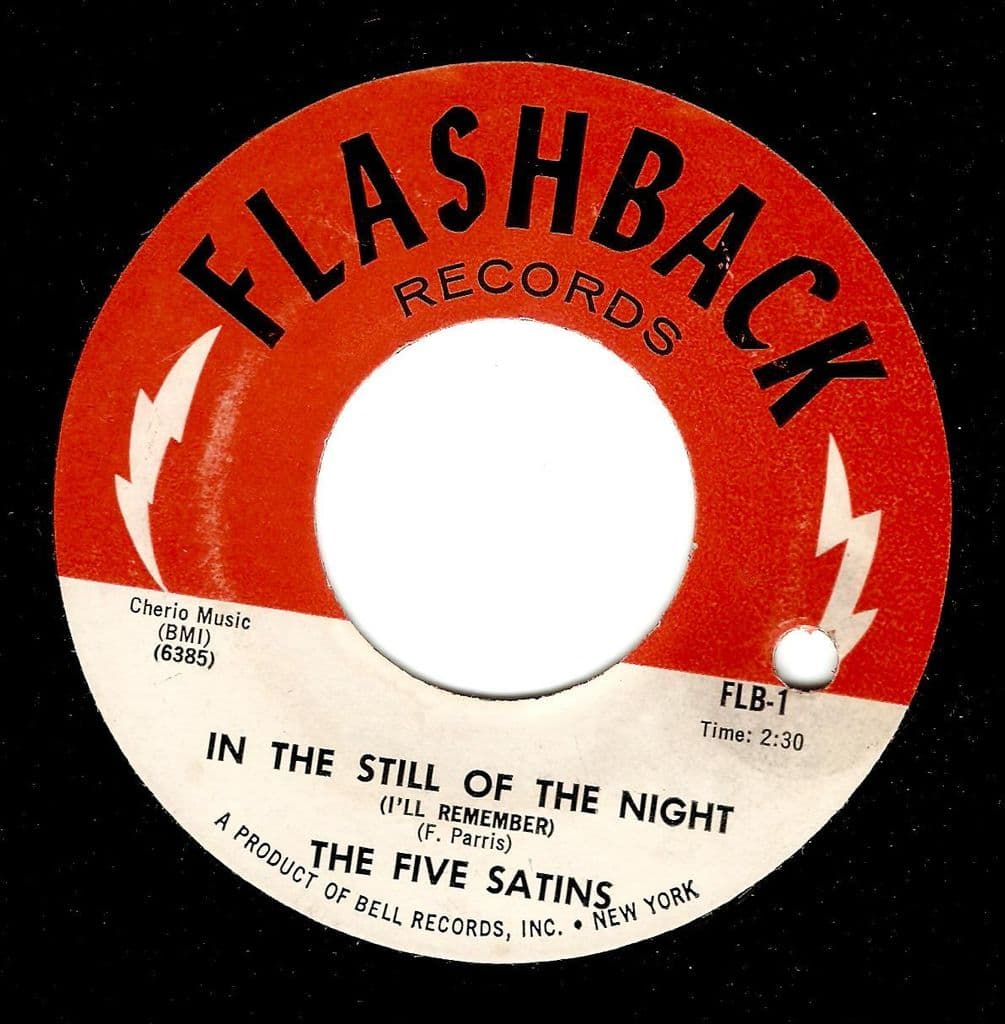 THE FIVE SATINS In The Still Of The Night Vinyl Record 7 Inch US   The Five Satins In The Still Of The Night Vinyl Record 7 Inch Us Flashback 1965 44264 P 