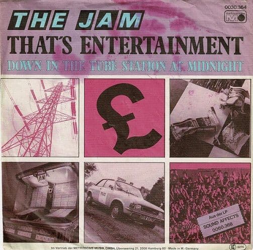 THE JAM That's Entertainment Vinyl Record 7 Inch German Metronome 1980