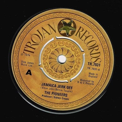 THE PIONEERS Jamaica Jerk Off Vinyl Record 7 Inch Trojan 1974