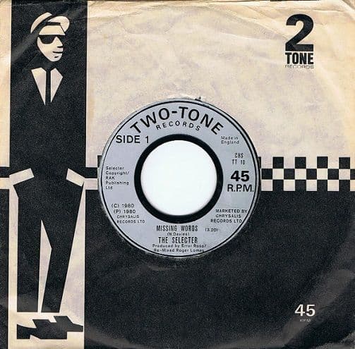 THE SELECTER Missing Words Vinyl Record 7 Inch 2 Tone 1980.