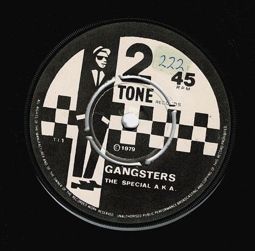 THE SPECIALS (THE SPECIAL AKA) Gangsters Vinyl Record 7 Inch 2 Tone 1979.