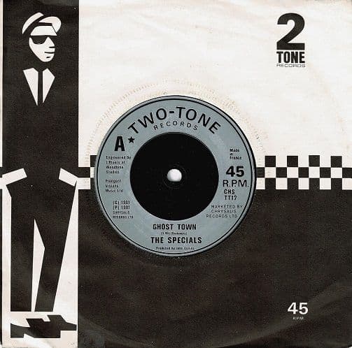 THE SPECIALS (THE SPECIAL AKA) Ghost Town Vinyl Record 7 Inch French 2 Tone 1981