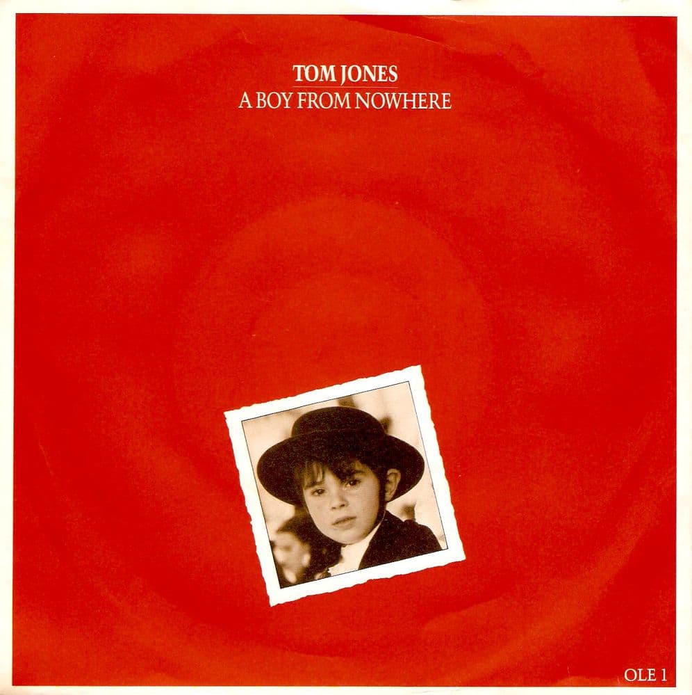 TOM JONES A Boy From Nowhere Vinyl Record 7 Inch Epic 1987
