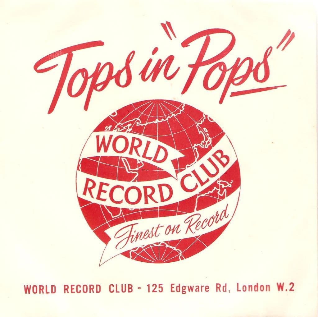 Tops In Pops EP Vinyl Record 7 Inch World Record Club