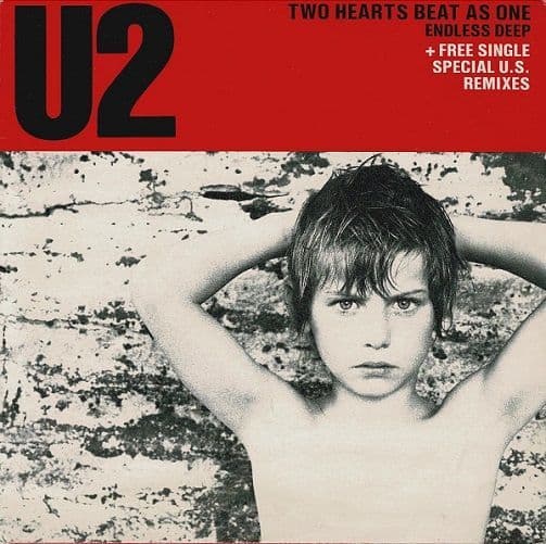 U2 Two Hearts Beat As One Vinyl Record 7 Inch Island 1983 Double Pack