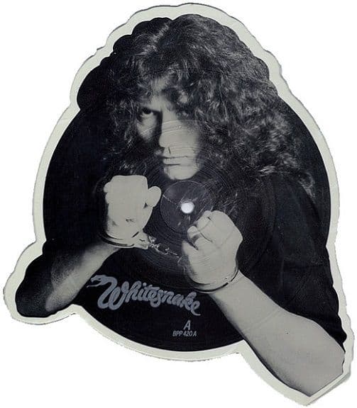 WHITESNAKE Guilty Of Love Vinyl Record 7 Inch Liberty 1983 Shaped Picture Disc