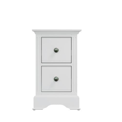 Petworth White Small Bedside Cabinet