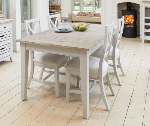 Signature Grey Extending Dining Table, Chair and Bench Sets