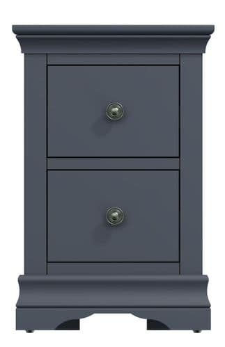 South West Midnight Bedside Cabinet with 2 Drawers