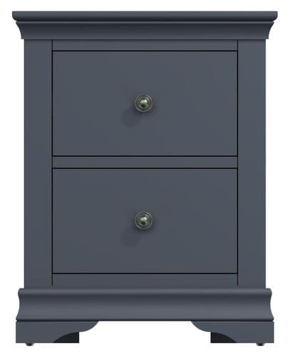 South West Midnight Large Bedside Cabinet with 2 Drawers