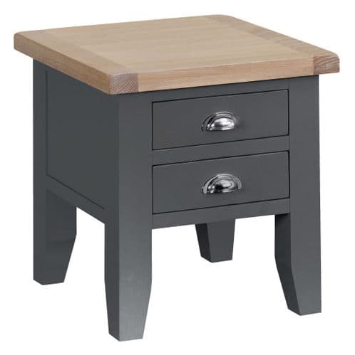 Arundel Charcoal Lamp Table