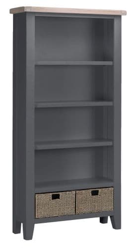 Arundel Charcoal Large Bookcase