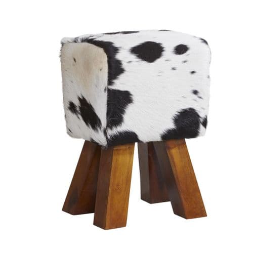 Black and White Footstool