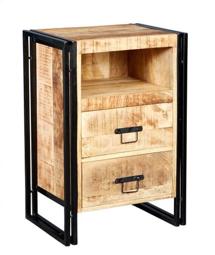 Cosmopolitan 2 Drawer Side Table /Chest