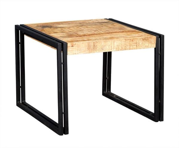 Cosmopolitan Small Coffee Table | Square coffee table with metal legs.