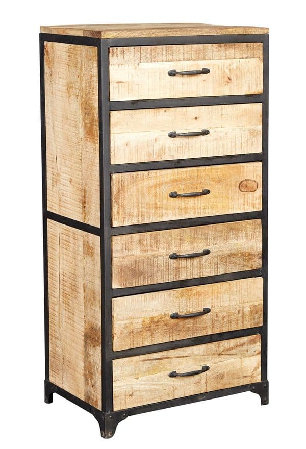 Cosmopolitan Tall Chest | Tall six drawer Wellington chest.